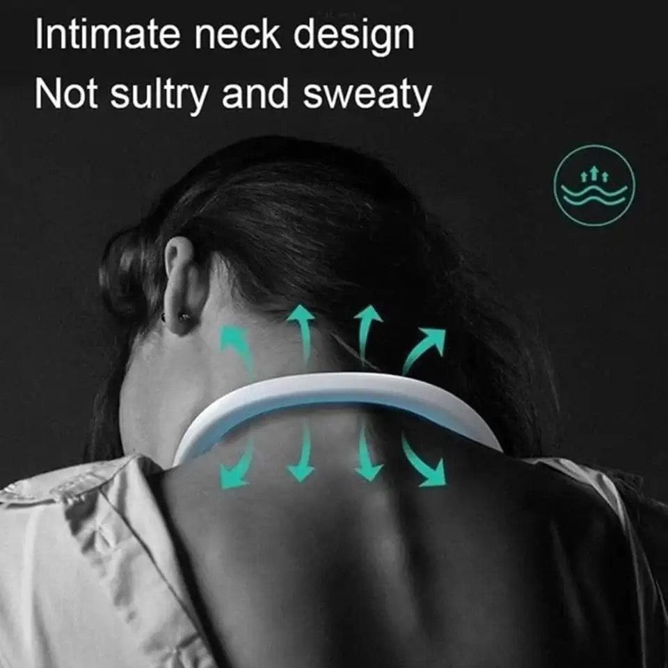 "Cool Down Instantly – Portable Neck Fan for Hot Days"