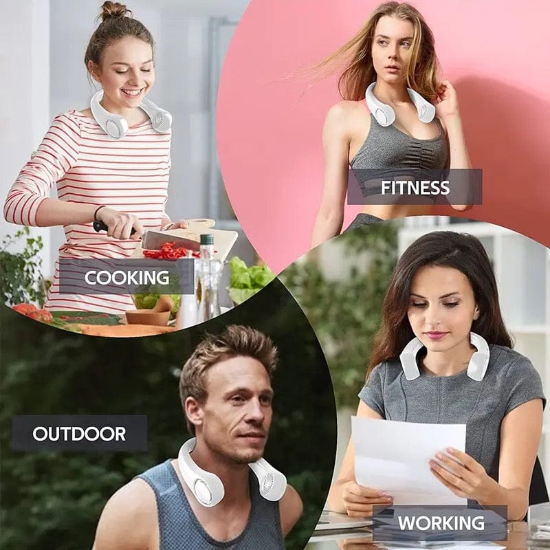 "Cool Down Instantly – Portable Neck Fan for Hot Days"