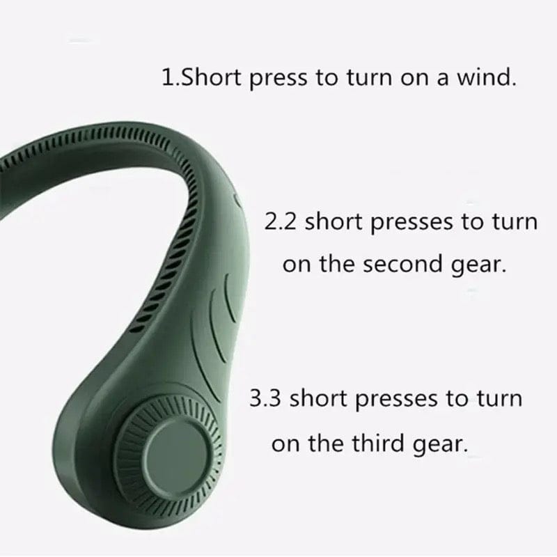 "Cool Down Instantly – Portable Neck Fan for Hot Days"
